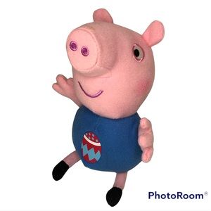 ABD Peppa Pig George 2003 Easter Egg Plush Stuff Animal Baby Cuddle Toy Doll 8”
